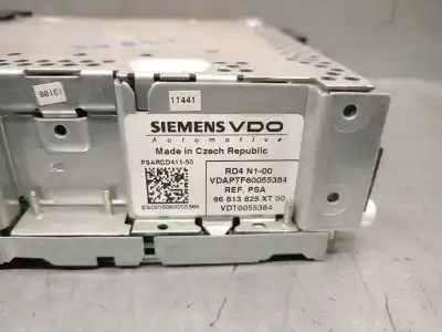 Second-hand car spare part audio system / radio cd for citroen c3 i (fc_, fn_) 1.6 16v hdi oem iam references 96613825xt vdt0055384 vdo 6564jw