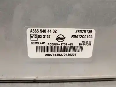 Peça sobressalente para automóvel em segunda mão centralina de motor uce por ssangyong rodius i 2.7 xdi referências oem iam a6655404432  