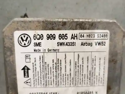Автозапчастина б/у блок управління подушками безпеки для volkswagen caddy ka/kb (2k) 1.9 tdi посилання на oem iam 6q0909605ah 5wk43351 