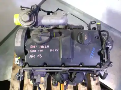 Peça sobressalente para automóvel em segunda mão motor completo por audi a3 (8l) 1.9 tdi ambiente referências oem iam atd 323463 038100040d