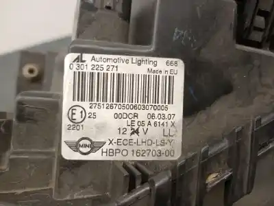 Pezzo di ricambio per auto di seconda mano faro anteriore destro per mini mini (r56) cooper s riferimenti oem iam 0301225271 0301225271 al 63127269981
