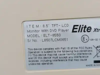 Peça sobressalente para automóvel em segunda mão display gps / multimídia por ssangyong rodius i 2.7 xdi referências oem iam elt8550  