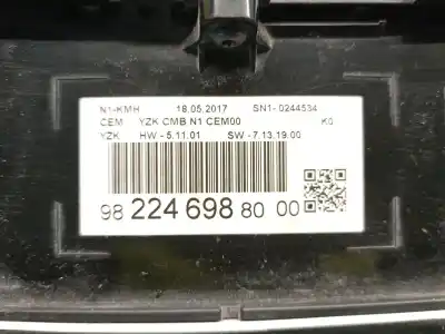 Автозапчастина б/у панель інструментів для citroen jumpy combi 1.6 blue-hdi fap посилання на oem iam 9822469880  9822469880