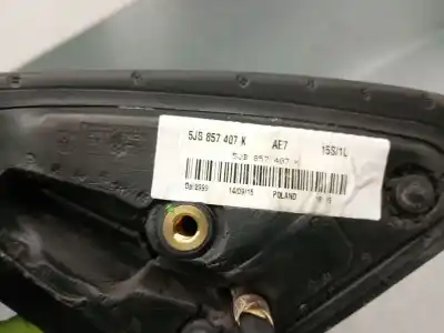 Автозапчастина б/у ліве дзеркало для seat toledo iv (kg3) 1.6 tdi посилання на oem iam 5jb857407k 5jb857507e 