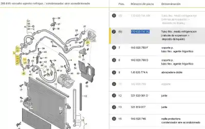 Second-hand car spare part  for VOLKSWAGEN CADDY KA/KB (2K)  OEM IAM references 1T0820741S  1T0820741AL