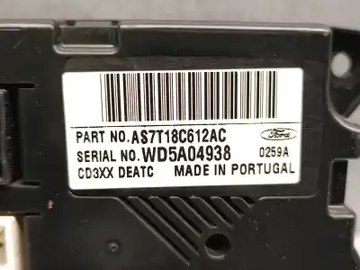 Pezzo di ricambio per auto di seconda mano controllo climatico per ford s-max (wa6) 2.0 tdci riferimenti oem iam as7t18c612ac  1865349
