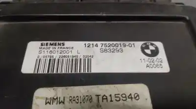 Автозапчастина б/у ебу контролер двигуна для mini r50,r53 1.6 16v cat посилання на oem iam 12147520019 s118012001 siemens 