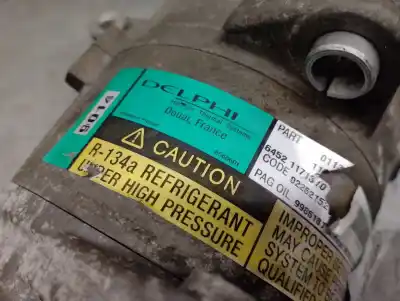 Peça sobressalente para automóvel em segunda mão compressor de ar condicionado a/a a/c por mini r50,r53 1.6 16v cat referências oem iam 64521171310  64526918122