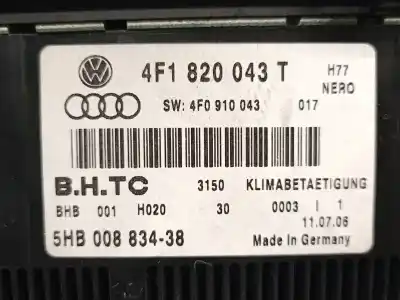 Peça sobressalente para automóvel em segunda mão comando de sofagem (chauffage / ar condicionado) por audi a6 allroad c6 (4fh) 2.7 tdi quattro referências oem iam 4f1820043t 5hb00883438 bhtc 4f1820043t