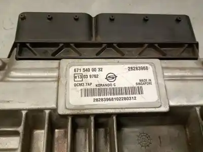 Pezzo di ricambio per auto di seconda mano centralina motore per ssangyong korando (ck) 2.0 e-xdi riferimenti oem iam 6715400032  