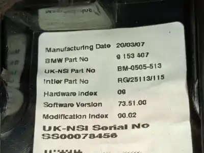 Second-hand car spare part dashboard for mini mini (r56) cooper s oem iam references 9153407 bm0505513 62109325821