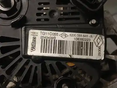 Автозапчастина б/у генератор для renault scénic ii (jm0/1_) 1.6 16v (jm1r) посилання на oem iam 8200588648 2543439a valeo 8200588648