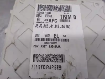 Автозапчасти б/у блок реле/предохранителей за ford focus iii 1.6 tdci ссылки oem iam bv6n14a073el  2227208