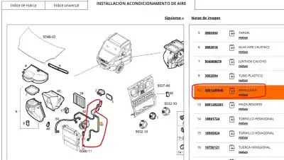 Автозапчасти б/у трубы кондиционирования воздуха за iveco daily iv caja/chasis 35c15 ссылки oem iam 5801289440  5801289440