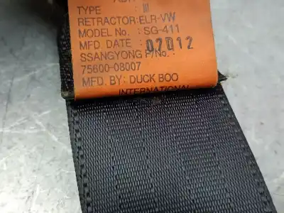 Piesă de schimb auto la mâna a doua centurã de sigurantã spate stânga pentru ssangyong rexton / rexton ii (gab_) 2.7 xdi 4x4 referințe oem iam 7560008007  7560008007lam