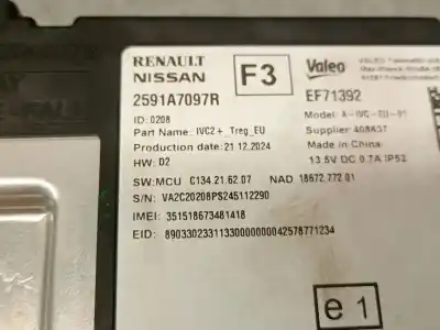 Second-hand car spare part electronic module for renault 5 e-tech electric p01 /rbe / a1bea1a50000 oem iam references 2591a7097r  