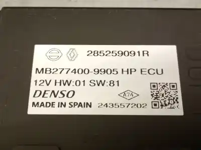 Second-hand car spare part electronic module for renault 5 e-tech electric p01 /rbe / a1bea1a50000 oem iam references 285259091r  
