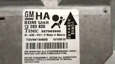 Автозапчастина б/у блок управління подушками безпеки для opel corsa d (s07) 1.2 (l08 l68) посилання на oem iam 13283820 327963935 temic 