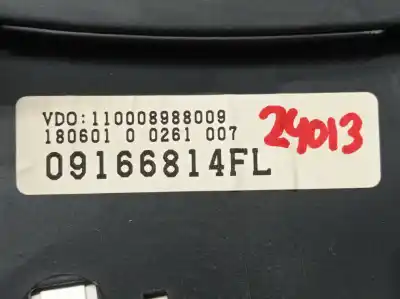 Автозапчасти б/у приборная доска за opel corsa c 1.2 16v cat (z 12 xe / lw4) ссылки oem iam 09166814fl 110008988009 