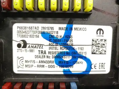 Pezzo di ricambio per auto di seconda mano scatola relè/fusibili per jeep compass (mp, m6, mv, m7) 1.4 multiair riferimenti oem iam p68381687ad 3770156661 anatel 