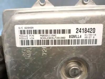 Pezzo di ricambio per auto di seconda mano centralina motore per jeep compass (mp, m6, mv, m7) 1.4 multiair riferimenti oem iam p68331115ac 50053480 mopar 