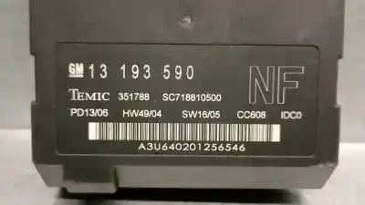 Piesă de schimb auto la mâna a doua unitate modul calculator confort confort pentru opel vectra c (z02) 3.0 cdti (f69) referințe oem iam 13193590 351788 temic 
