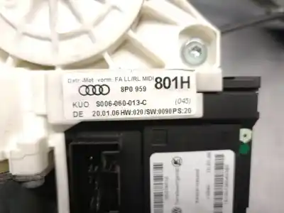 Автозапчастина б/у регулятор вікна передній лівий для audi a3 (8p) 2.0 tdi посилання на oem iam 8p0959801h e840311202 kuster 8p0959801h