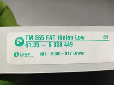 Автозапчасти б/у электронный модуль за bmw 7 (e65, e66, e67) 730 d ссылки oem iam 61356958449 6015006017 