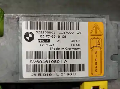 İkinci el araba yedek parçası hava yastigi kontrol ünitesi için bmw 7 (e65, e66, e67) 730 d oem iam referansları 65776946108 532238803 