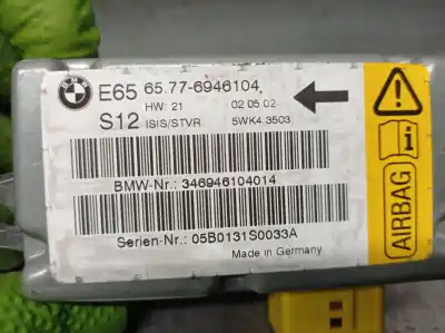 İkinci el araba yedek parçası hava yastigi kontrol ünitesi için bmw 7 (e65, e66, e67) 730 d oem iam referansları 65776946104  