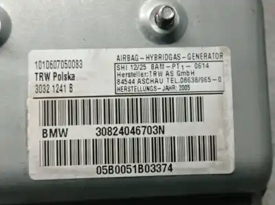 Автозапчасти б/у передняя левая боковая подушка безопасности за bmw 7 (e65, e66, e67) 730 d ссылки oem iam 30824046703n 30321241b 72129180927