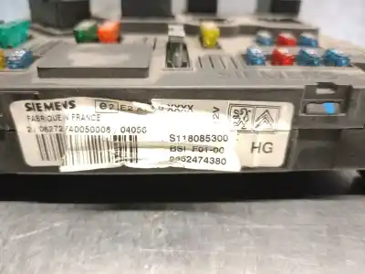 Second-hand car spare part fuse box unit for citroen c3 1.4 hdi exclusive oem iam references 9652474380 740050008 siemens 