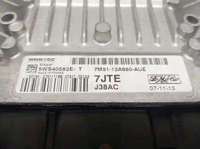 Piesă de schimb auto la mâna a doua unitate de control motor ecu pentru ford c-max (cb3) 1.8 tdci turbodiesel cat referințe oem iam 7m5112a650aue 5ws40582e 