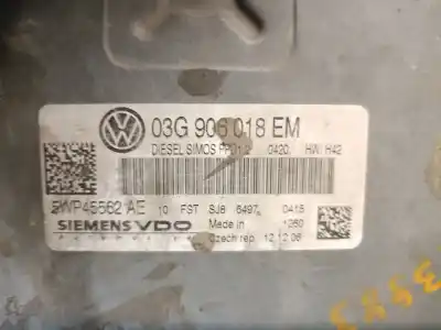 Peça sobressalente para automóvel em segunda mão centralina de motor uce por volkswagen passat b6 variant (3c5) 2.0 tdi referências oem iam 03g906018em 5wp45562ae siemens 