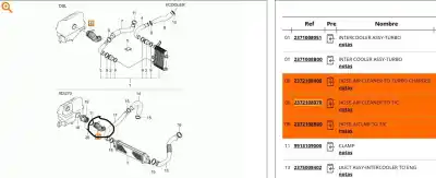 Автозапчасти б/у трубка за ssangyong rexton / rexton ii (gab_) 2.7 xdi 4x4 ссылки oem iam 2372108070  2372108070