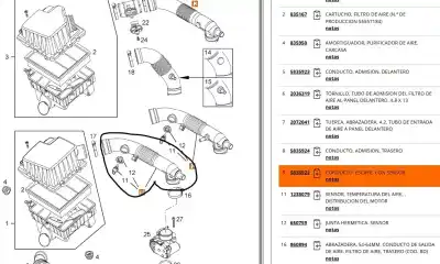 Автозапчастина б/у труба для opel corsa d (s07) 1.2 (l08 l68) посилання на oem iam 55557181  5835922