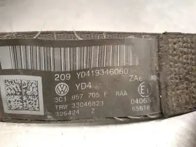 Автозапчастина б/у передній лівий ремін безпеки для volkswagen passat b6 variant (3c5) 2.0 tdi посилання на oem iam 3c1857705f 33046823 trw 3c1857705praa