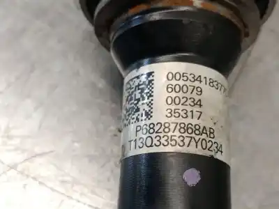 Pièce détachée automobile d'occasion transmission avant droite pour jeep compass (mp, m6, mv, m7) 1.4 multiair références oem iam p68287868ab  68287868ab