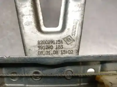 Автозапчастина б/у регулятор склона задній лівий для renault clio iii 1.5 dci diesel cat посилання на oem iam 8200291154 991280103 brose 8200291154