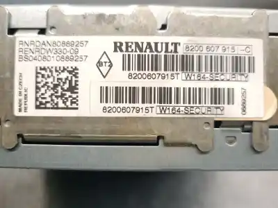 Автозапчастина б/у аудіо система / радіо cd для renault clio iii 1.5 dci diesel cat посилання на oem iam 8200607915t  8200607915