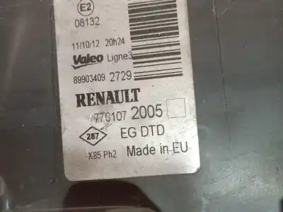 Second-hand car spare part right headlight for renault clio iii 1.5 dci diesel oem iam references 7701072005  7701066403