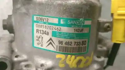 Second-hand car spare part air conditioning compressor for citroen c3 1.4 hdi exclusive oem iam references 9646273380 sd6v12 sanden 6453ks