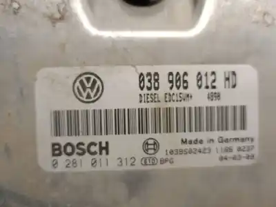 Автозапчасти б/у блок управления двигателем за seat leon (1m1) 1.9 tdi ссылки oem iam 038906012hd 0281011312 bosch 