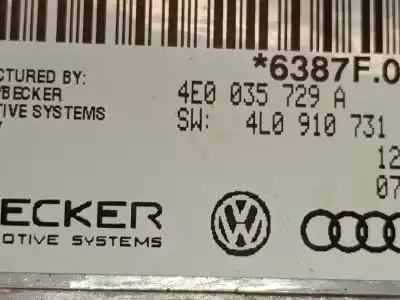 Peça sobressalente para automóvel em segunda mão módulo eletrônico por audi q7 (4l) 3.0 tdi referências oem iam 4l0910731l  4l0910731l