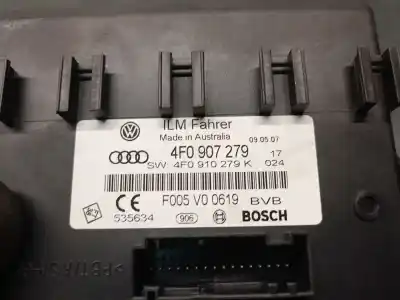 Peça sobressalente para automóvel em segunda mão módulo eletrônico por audi q7 (4l) 3.0 tdi referências oem iam 4f0907279 f005v00619 bosch 