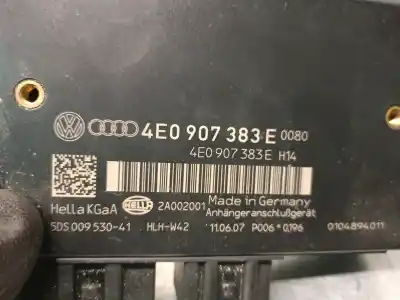 Peça sobressalente para automóvel em segunda mão módulo eletrônico por audi q7 (4l) 3.0 tdi referências oem iam 4e0907383e 5ds00953041 hella 
