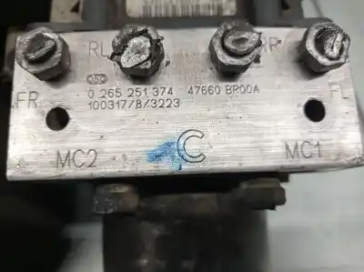 Автозапчастина б/у абс для nissan qashqai / qashqai +2 i (j10, nj10, jj10e) 2.0 dci посилання на oem iam 47660br00a 0265251374 47660br00a