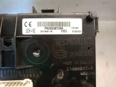 Peça sobressalente para automóvel em segunda mão módulo de confort / bsi /bcm por renault clio ii fase ii (b/cb0) 1.2 16v referências oem iam 8200387289 216590627 sagem 