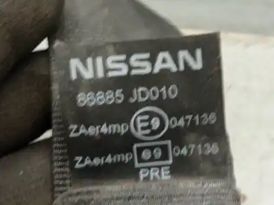 Second-hand car spare part front left seat belt for nissan qashqai / qashqai +2 i (j10, nj10, jj10e) 2.0 dci oem iam references 86885jd010  86884jd00a