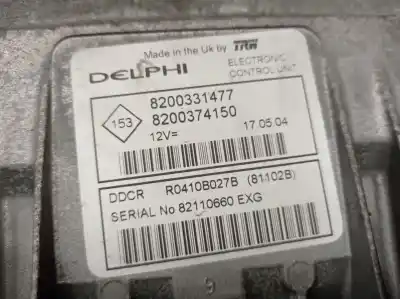 İkinci el araba yedek parçası ecu motor kontrol cihazi için renault clio ii fase ii (b/cb0) 1.5 dci diesel 65 cv / 48 kw oem iam referansları 8200331477  